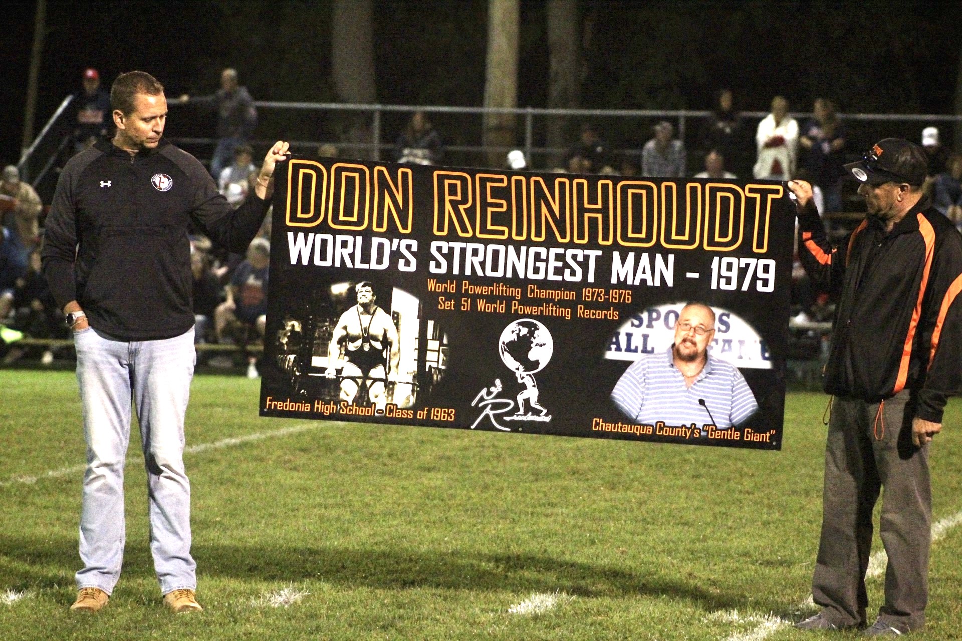Fredonia honors Don Reinhoudt with banner | News, Sports, Jobs - Vimarsana News